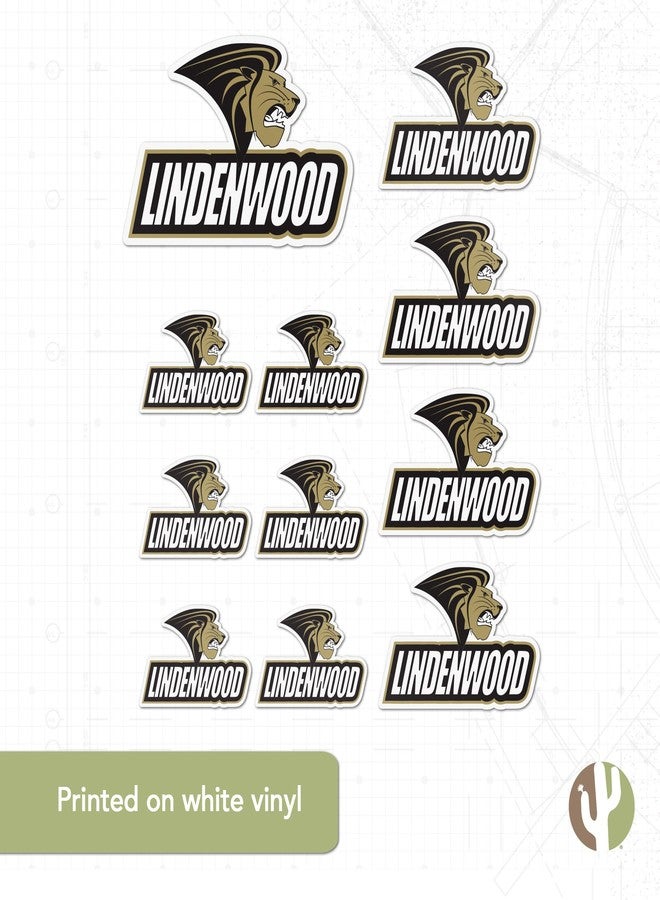 Desert Cactus Lindenwood University Sticker Lions LU Vinyl Decals Laptop Water Bottle Car Scrapbook Sheet T3 (Type 3-1) - Image 5