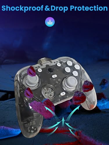 Oshmirian for GameSir G7 Pro Faceplate – Custom PC Material Replacement Front Shell Cover, Durable Scratch-Resistant Panel Housing for GameSir G7 Pro Wired/Wireless Elite Controller,Clear - Image 3