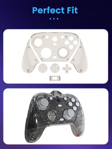 Oshmirian for GameSir G7 Pro Faceplate – Custom PC Material Replacement Front Shell Cover, Durable Scratch-Resistant Panel Housing for GameSir G7 Pro Wired/Wireless Elite Controller,Clear - Image 2