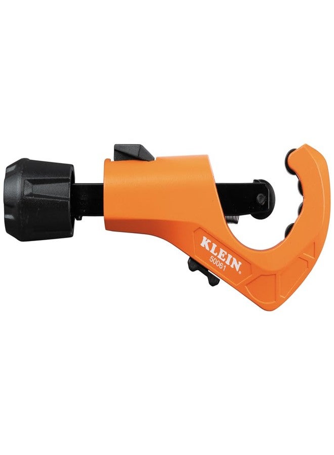 Klein Tools 50061 Quick-Adjust Tubing Cutter, 1-5/8-Inch O.D. Cutting Capacity for Copper and Aluminum, Compact, Retractable Telescoping Deburring Tool - Image 1