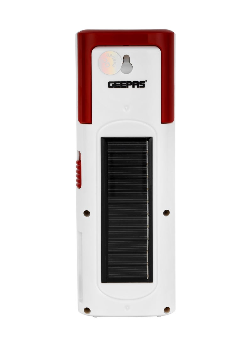 GEEPAS Hi-Power LED Emergency Lantern with Solar Panel,30 Pieces Hi-Power LEDs,Compact, Portable and Light-Weight Design,Red and White  - Image 4