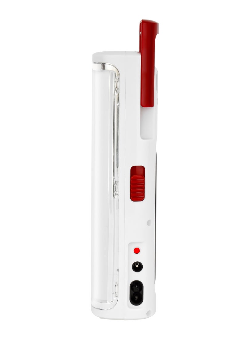 GEEPAS Hi-Power LED Emergency Lantern with Solar Panel,30 Pieces Hi-Power LEDs,Compact, Portable and Light-Weight Design,Red and White  - Image 5