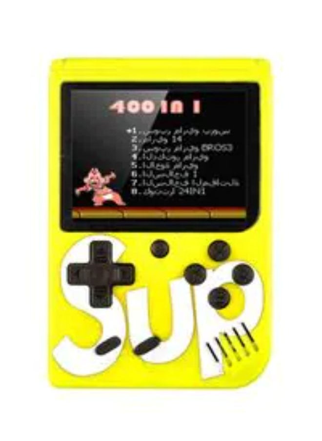 SUP 400 In 1 Game Box Console Classic Games Hand Held Gamepad Color Screen Mario Super Mario DR Mario Contra Games - YELLOW  - Image 1