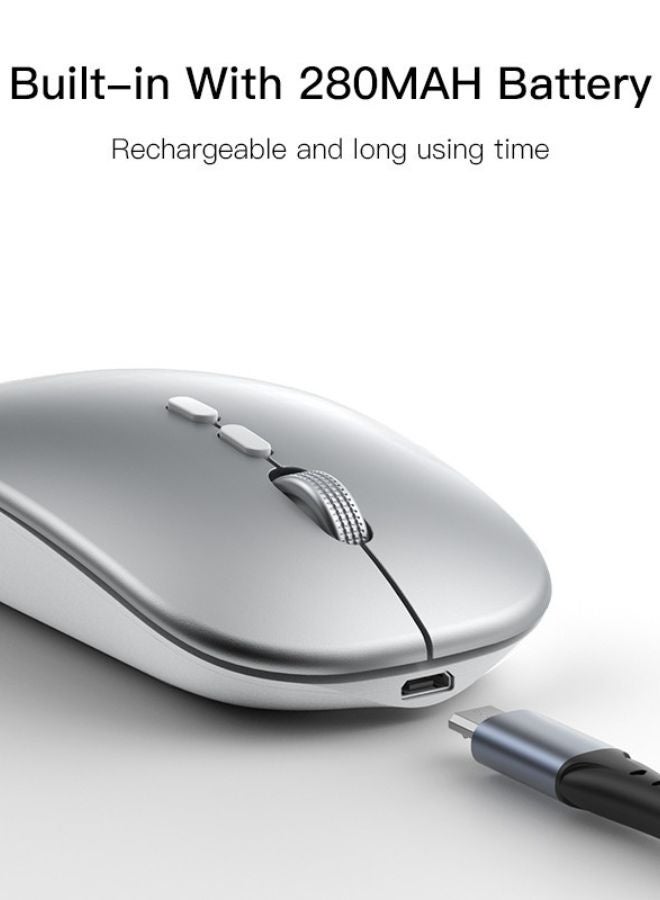 Yesido Ultra-Slim Wireless Mouse – Rechargeable 2.4GHz | Silent Click & Rechargeable | Ergonomic Design for Gaming & Office Use - Image 5