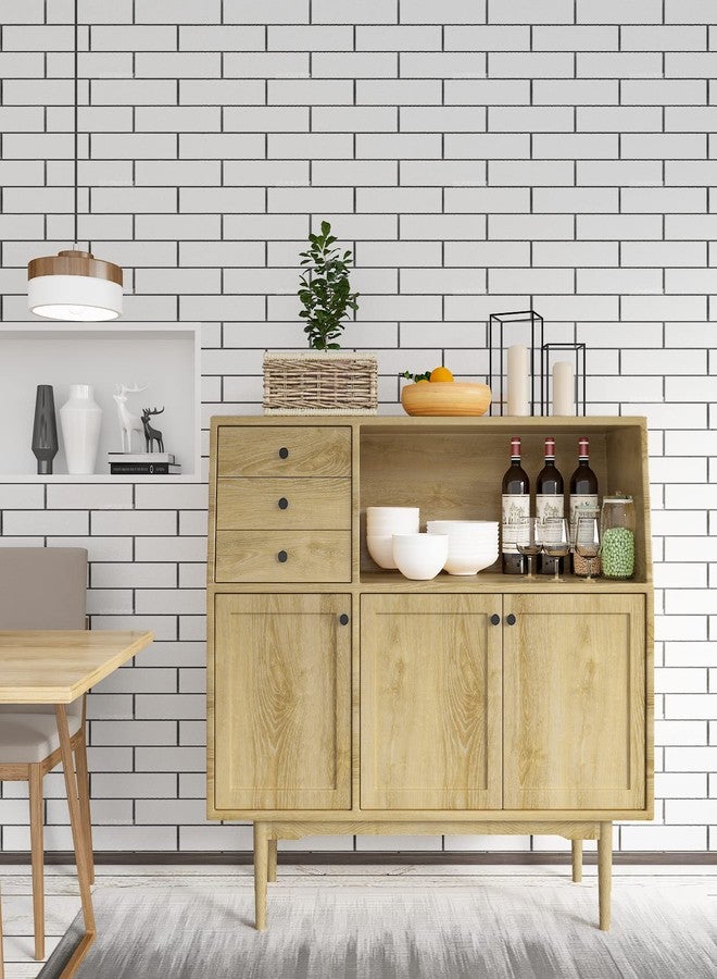 CRE8TIVE Brown Wood Contact Paper 12"x80" Faux Wood Wallpaper Peel and Stick Countertops Waterproof Removable Light Wood Contact Paper for Cabinets Self Adhesive Wood Grain Vinyl Wrap for Furniture - Image 3
