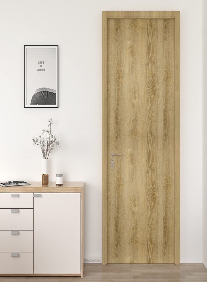 CRE8TIVE Brown Wood Contact Paper 12"x80" Faux Wood Wallpaper Peel and Stick Countertops Waterproof Removable Light Wood Contact Paper for Cabinets Self Adhesive Wood Grain Vinyl Wrap for Furniture - Image 5