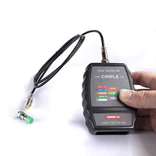 THE CIMPLE CO 4-Port Coax Cable Tester, Tracer, Toner, & Mapper, Commercial Grade Coaxial Wire Continuity Checker - Image 5