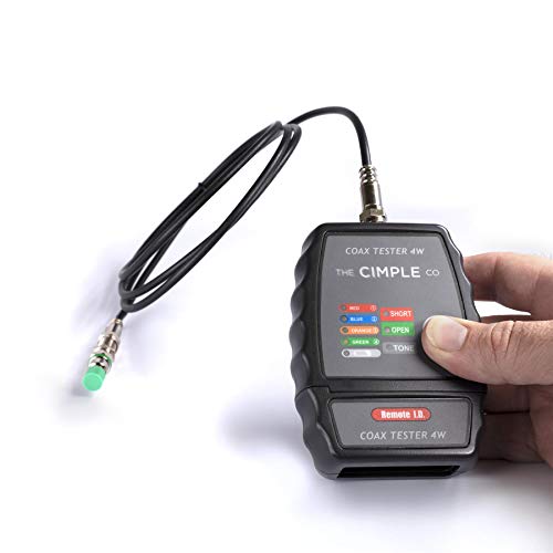 THE CIMPLE CO 4-Port Coax Cable Tester, Tracer, Toner, & Mapper, Commercial Grade Coaxial Wire Continuity Checker - Image 4