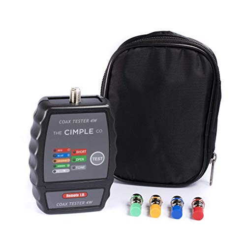 THE CIMPLE CO 4-Port Coax Cable Tester, Tracer, Toner, & Mapper, Commercial Grade Coaxial Wire Continuity Checker - Image 2