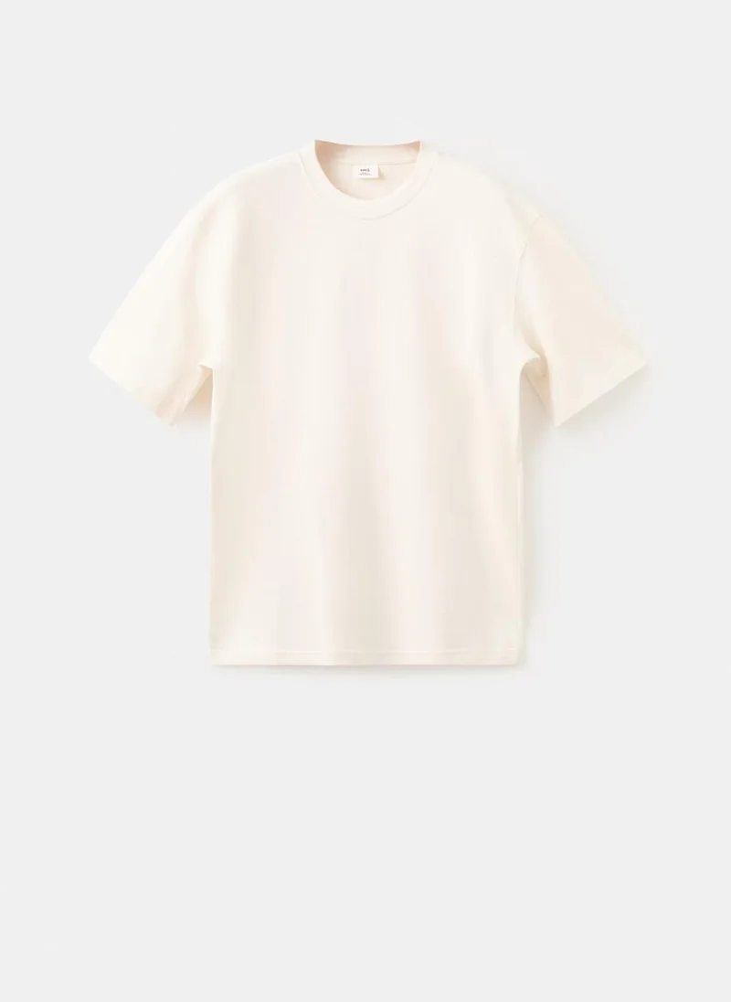 Mango Man 05-CRUDO Relaxed Fit T-Shirt 260Gsm for Men | Best Price UAE