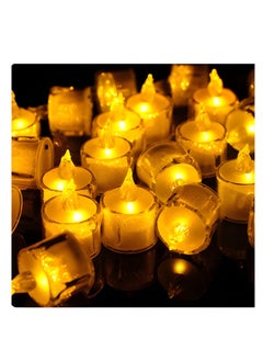 Vergali LED Tea Lights, 12 Pcs Gold Flameless Battery Operated Votive Tealights Candle, Small Electric Fake Tea Candle Realistic for Wedding, Table, Festival Celebration (Warm White)  - Image 2