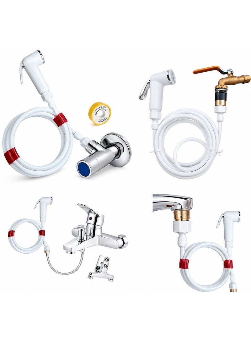 10 meters of 6mm hose for domestic use inside the apartment to supply water to the desert air conditioner or for washing the air conditioner - the hose is equipped for use from more than one water source, whether a mixer or a tap (10 meter hose) - Image 1