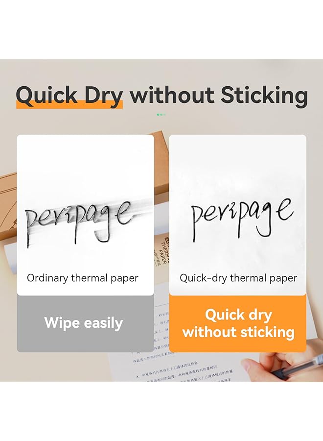 erorex 200 Pcs Folded Us Letter Thermal Printer Paper For Quick Dry 8.5 - Image 4