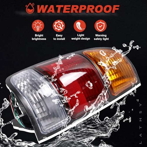 Lathsy Tail Light Assembly Compatible With 2000 2001 2002 2003 2004 2005 2006 Toyota Tundra Driver and Passsenger Side Taillights Replace 81550-0C010 81560-0C010(Only Fit Regular and Access Cab) - Image 5