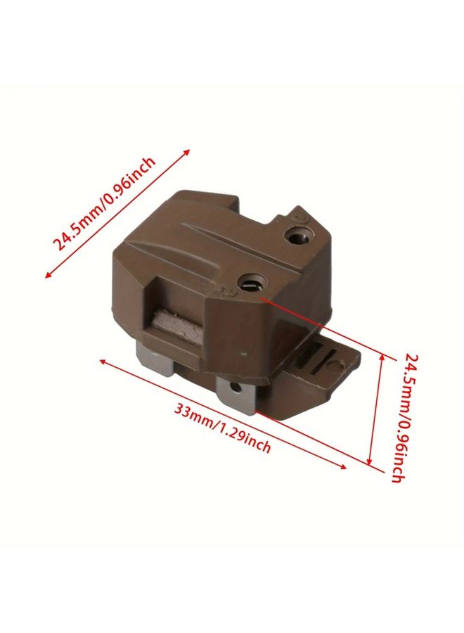 10 Pcs Coffee Color Universal Refrigerator Compressor Relay 2262185 Plastic Replacement Part No Battery Required - Image 2