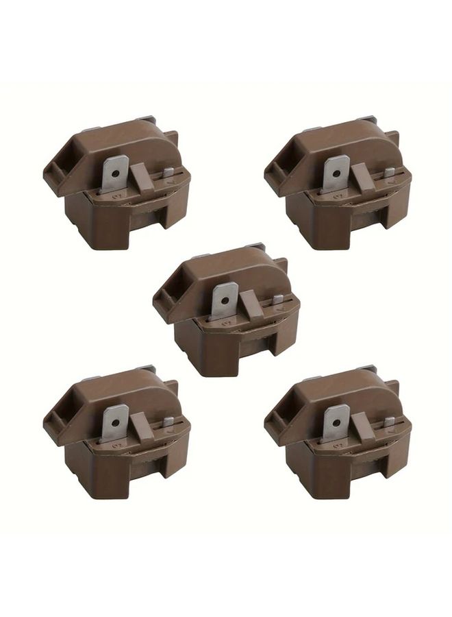 10 Pcs Coffee Color Universal Refrigerator Compressor Relay 2262185 Plastic Replacement Part No Battery Required - Image 4