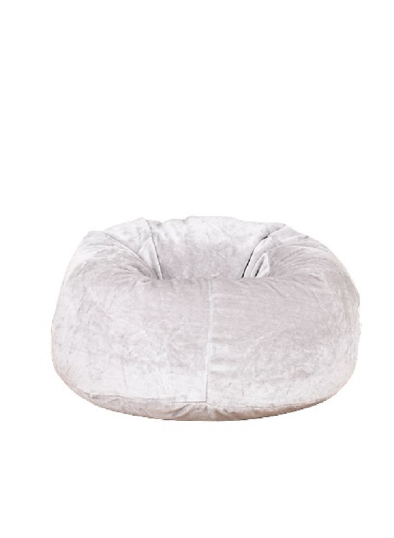 ANDERSON Ultra Soft Luxury Fur Bean Bag Chair Filling with Beans Highly Comfortable Suitable For Kids And Adults Light Grey Colour - Image 1