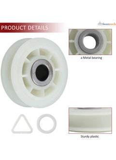 Excefore 2 Pack Ultra Durable 279640 Dryer Idler Pulley Replacement Part, Exact Fit Whirlpool & Kenmore Dryer, Replaces AP3094197, W10468057, 3388672, 697692  - Image 3
