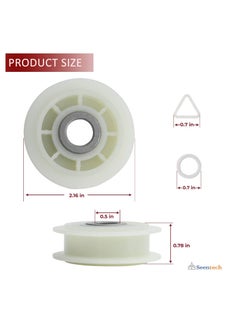 Excefore 2 Pack Ultra Durable 279640 Dryer Idler Pulley Replacement Part, Exact Fit Whirlpool & Kenmore Dryer, Replaces AP3094197, W10468057, 3388672, 697692  - Image 2