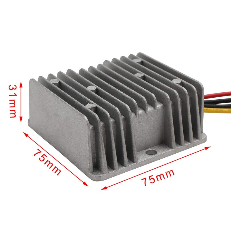 DROK® 20A/240W High Current Non-Isolated Buck Voltage Converter Regulator Waterproof DC-DC 17-35V 24V to 12V Step-Down Power Supply Transformer Module for Automotive CMB Audio System LED Display - Image 2