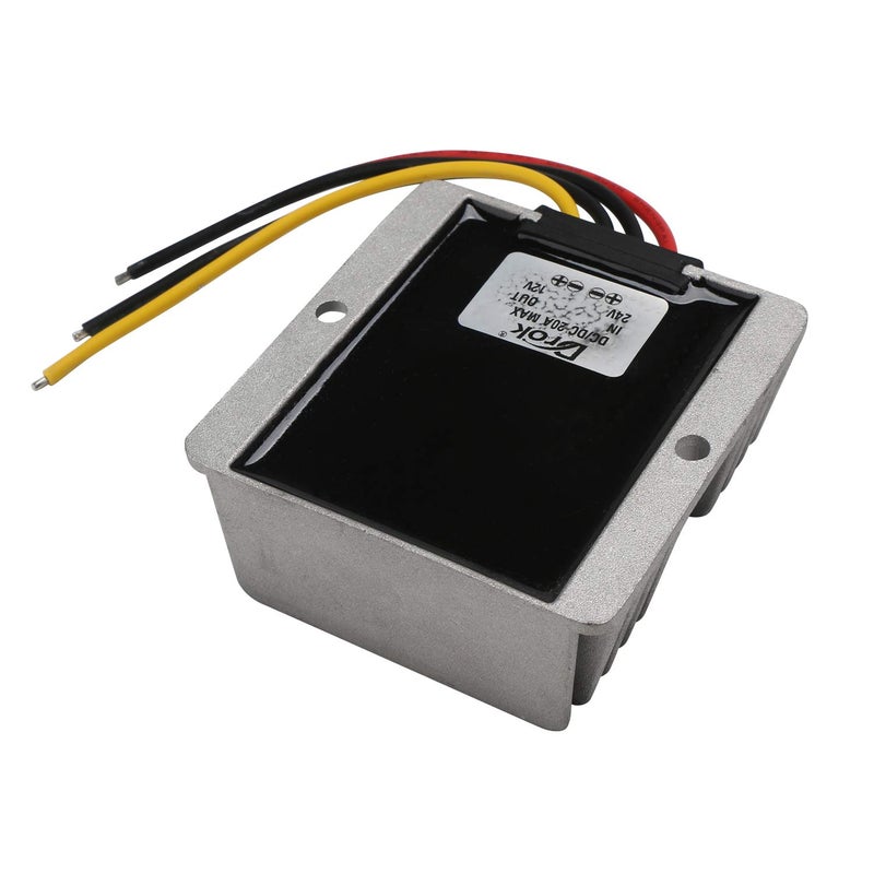 DROK® 20A/240W High Current Non-Isolated Buck Voltage Converter Regulator Waterproof DC-DC 17-35V 24V to 12V Step-Down Power Supply Transformer Module for Automotive CMB Audio System LED Display - Image 4