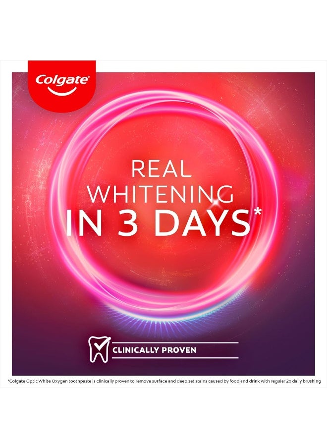 Colgate - Optic White Oxygen Teeth Whitening Toothpaste 2 x 50ml - Image 1
