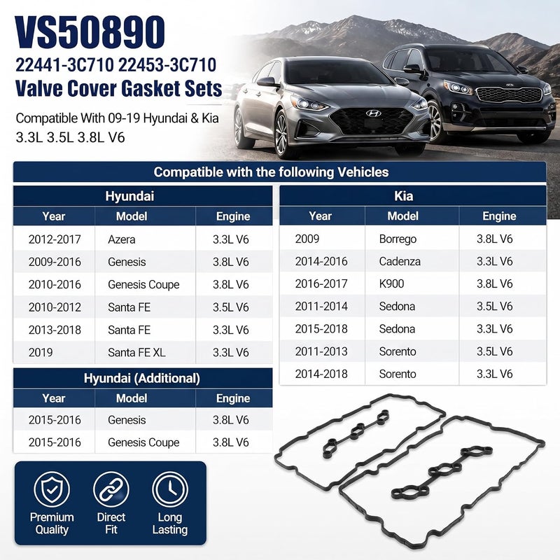 Cybal VS50890 Valve Cover Gasket Sets - Image 5