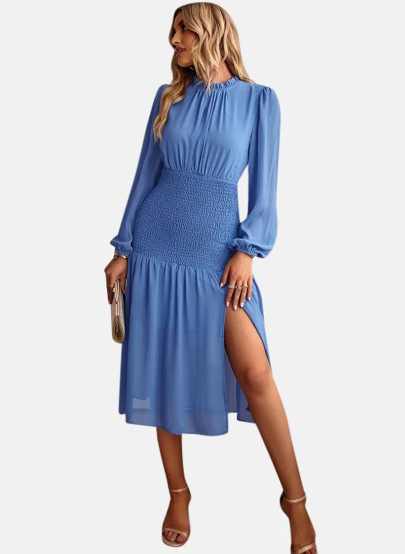 YUNIQEE Smocked Waist Midi Dress
