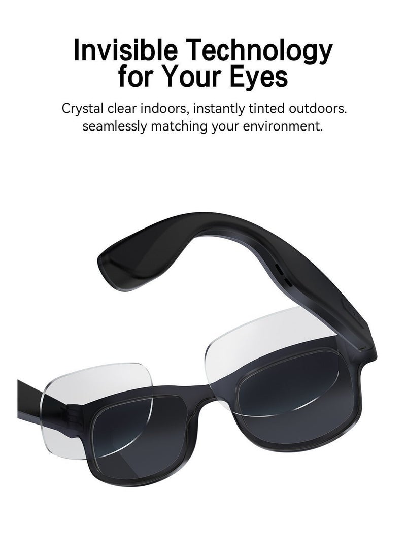 ZESITH AI Smart Glasses 800W Camera Photo Video Recording Real Time Translation Bluetooth Cycling Sports Glasses Black - Image 4