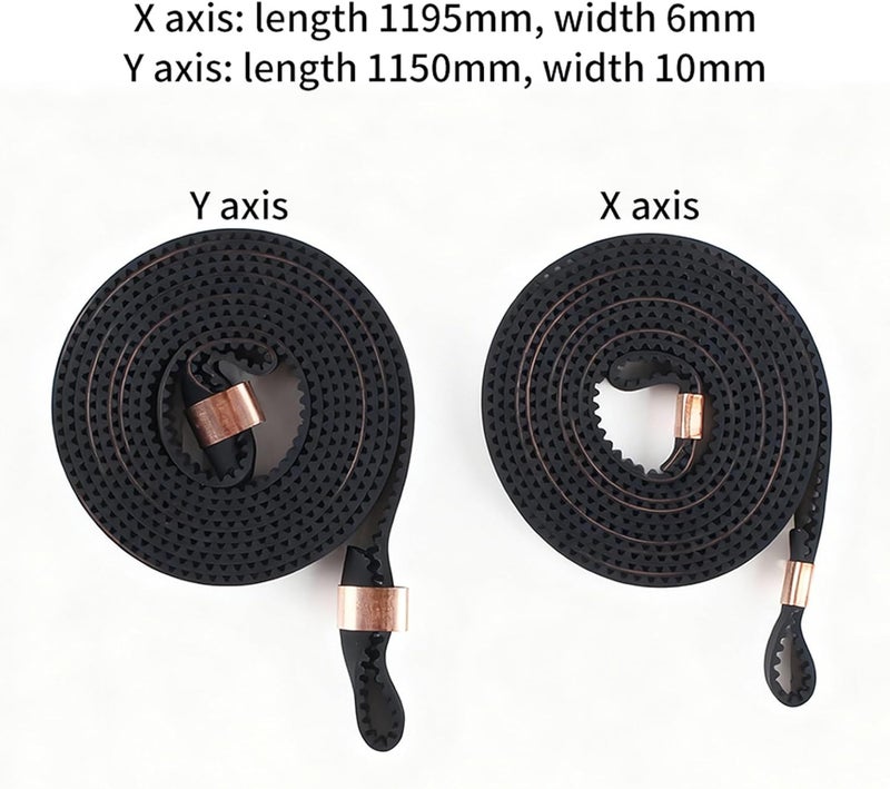 Open Drive Low Noise Synchronous Belt Replacement X Y Shaft 6mm / 10mm Width for 3D Printer Low Noise Drive Belt - Image 4