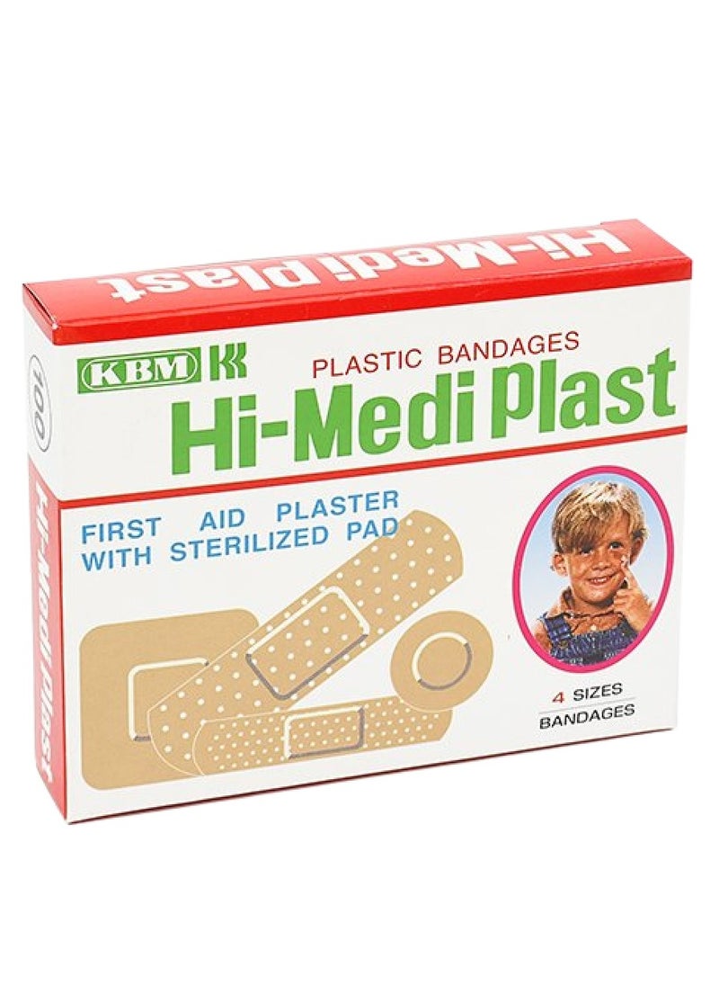 Hi-Med 30-Piece First Aid Plaster With Sterilized Pad 