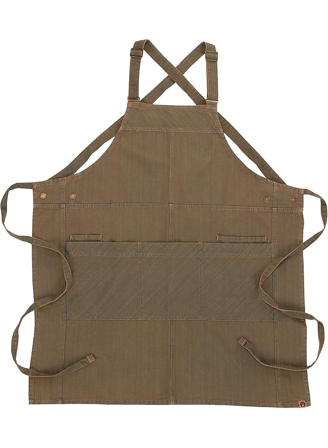 Chef Works Unisex Adult Uptown Cross Back Bib Apron Work Utility Apron - Image 4