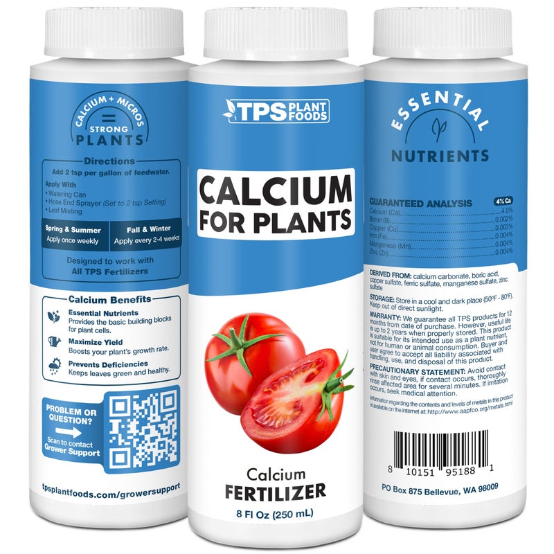 TPS NUTRIENTS Calcium for Plants â€“ Liquid Calcium Fertilizer to Support Healthy Growth & Help Prevent Common Calcium Deficiencies, 32 oz - Image 2