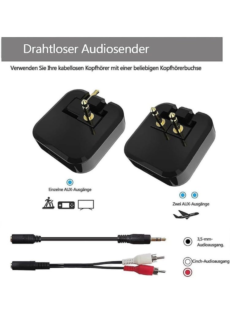 7MD Auto Bluetooth Wireless Audio Adapter & Transmitter, Dual Device Connection, 200mAh Long Lasting Battery, APTX Low Latency, Hi-Fi Sound, Portable Compact Design, Multi-Device Audio Streaming - Image 5