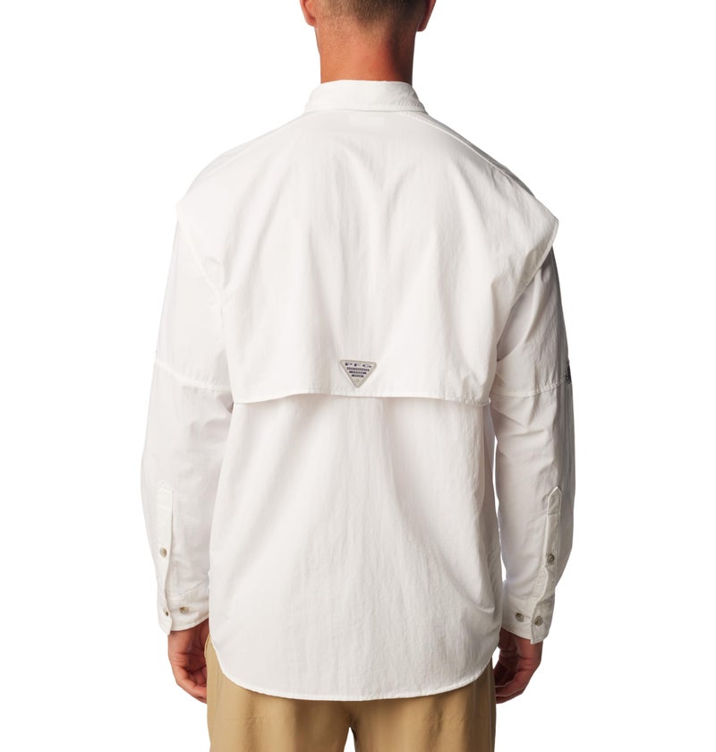 Columbia Men's Bahama II Long Sleeve Shirt, White, X-Small - Image 3
