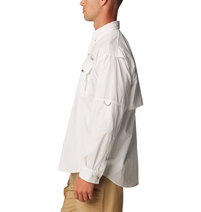 Columbia Men's Bahama II Long Sleeve Shirt, White, X-Small - Image 2