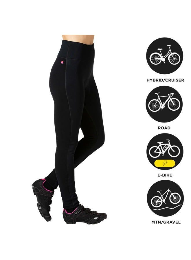 Terry Women's Cycling Winter Tight - The Warmest Cycling Bottom for Cooler Temperatures - Black - Small, Black, S - Image 4