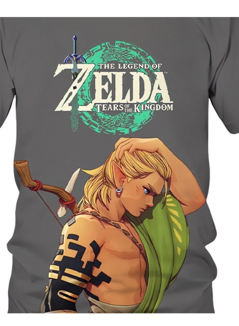 Game Zelda Breath of the Wild 3D digital printing personalized breathable children's T-shirt  - Image 2