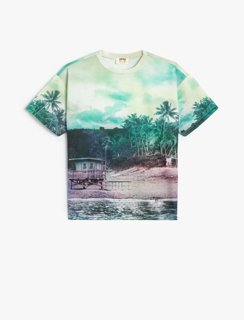 Koton Koton | Printed Crew Neck T-Shirt
