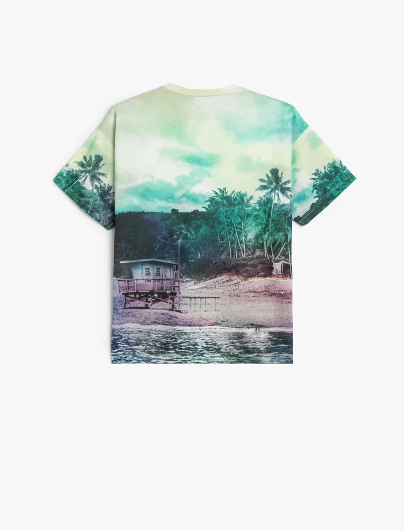 Koton Koton | Printed Crew Neck T-Shirt