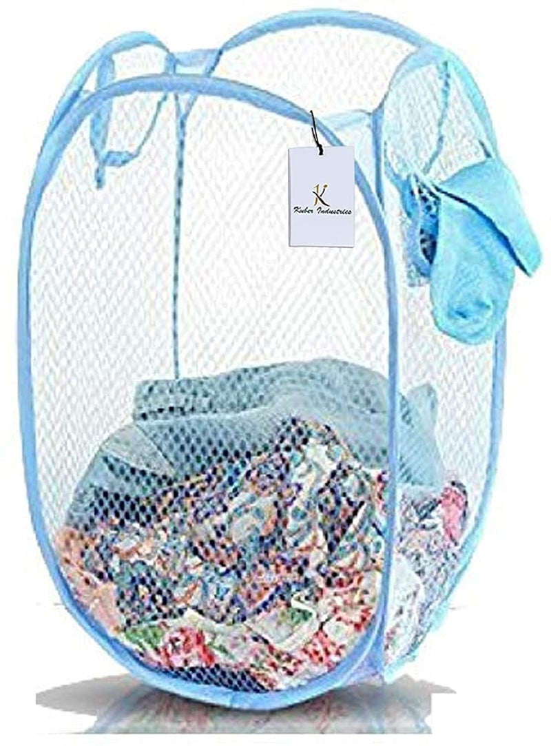 Kuber Industries Heart Home Nylon 4 Piece Mesh Laundry Basket,30Ltr (Multi) - CTHH13073,standard - Image 5