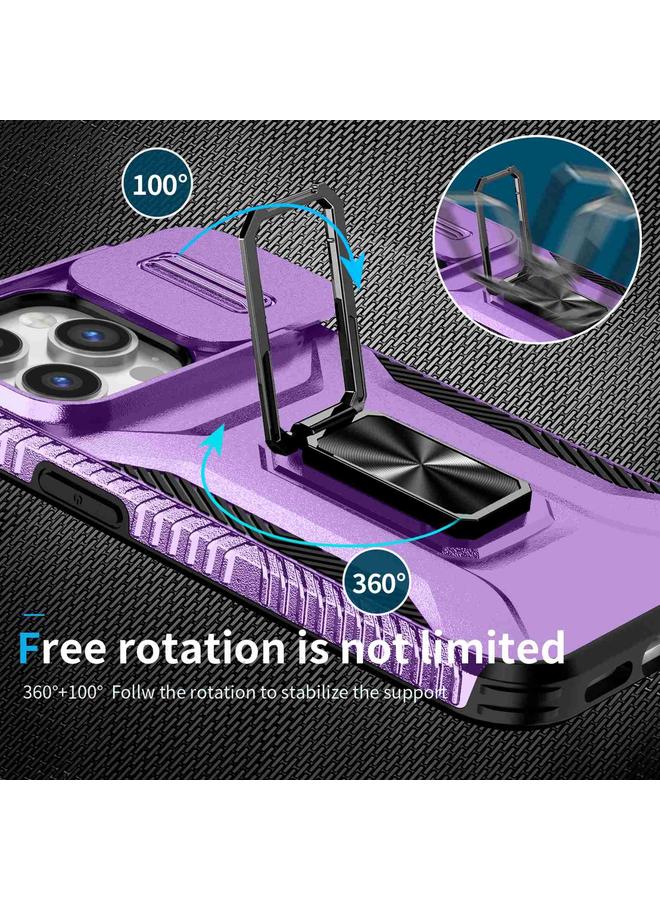 اس-توب جراب لهاتف iPhone 14 Pro مع حامل كاميرا منزلق - Image 4