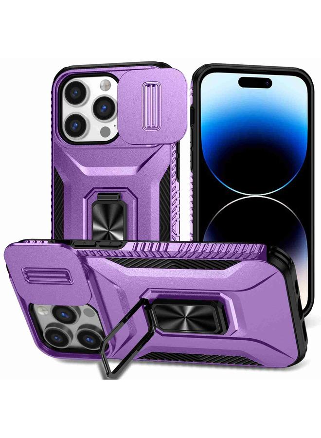 اس-توب جراب لهاتف iPhone 14 Pro مع حامل كاميرا منزلق - Image 1