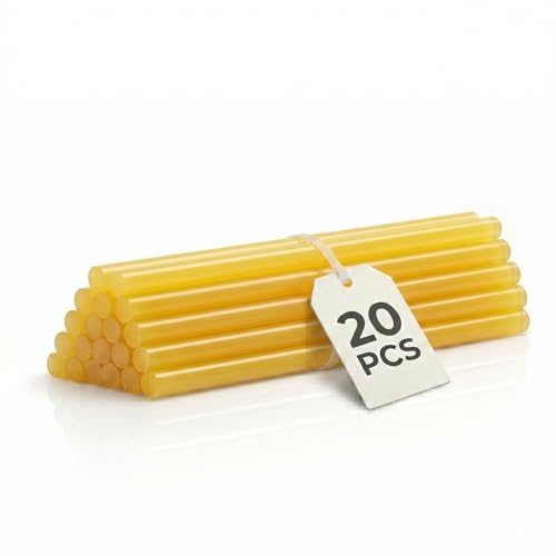Themisto 11mm Yellow glue stick/All Purpose Yellow Hot Melt Glue Sticks Heavy Gumming (20) - Image 1