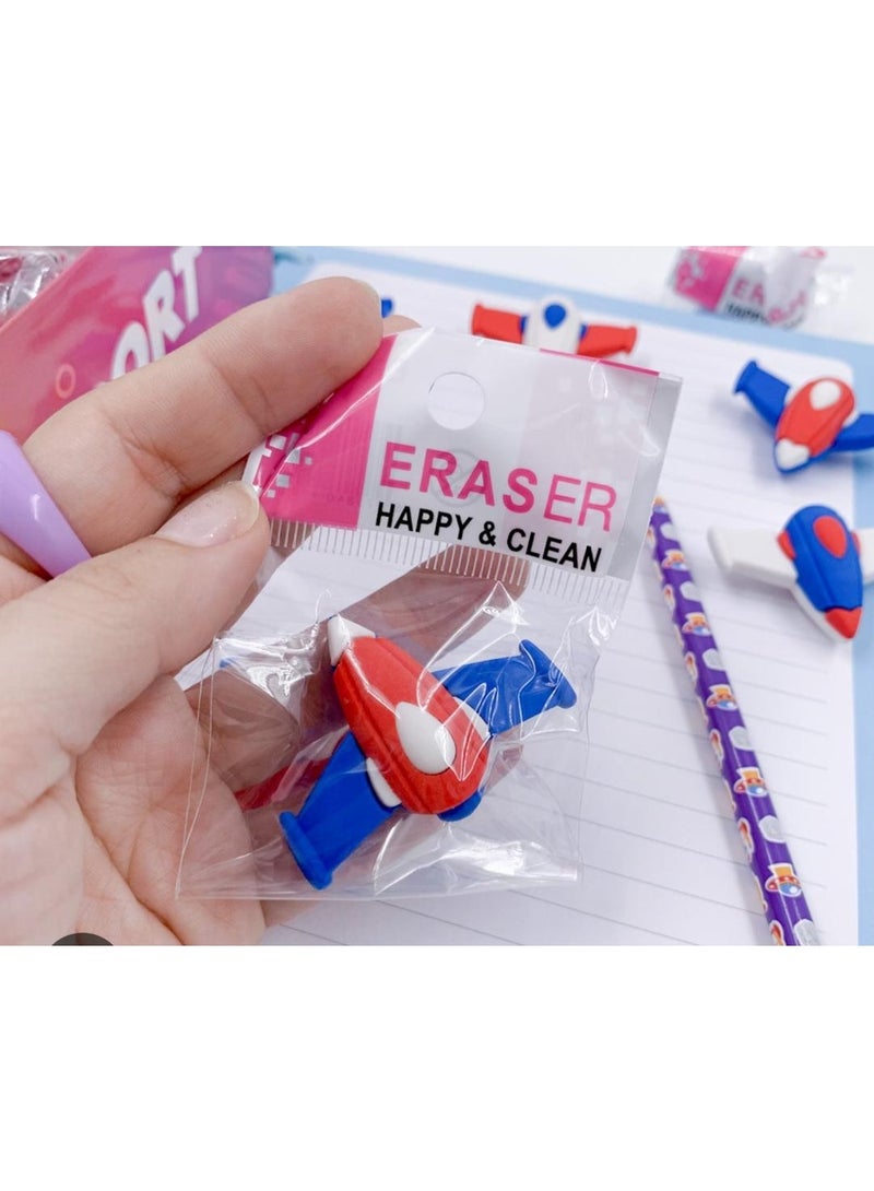 استيكة طائره المختلفة المجسمة العلبة : ١٠ قطع للاطفال، (متعددة الالوان) - Image 2