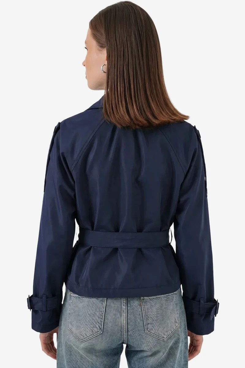 Big Dart  BDART Short Belted Trench Coat for Women | Best Price UAE