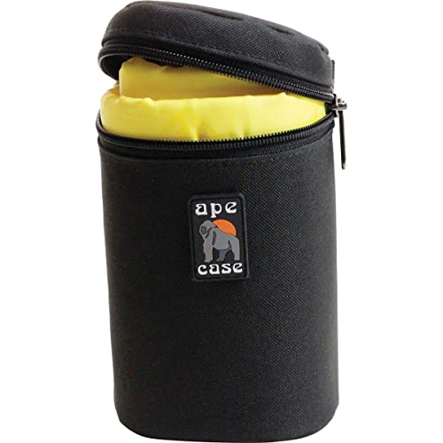 Ape Case ACLC10 Zippered Adjustable or Attachable Medium Case for Lenses (Black/Yellow) - Image 3