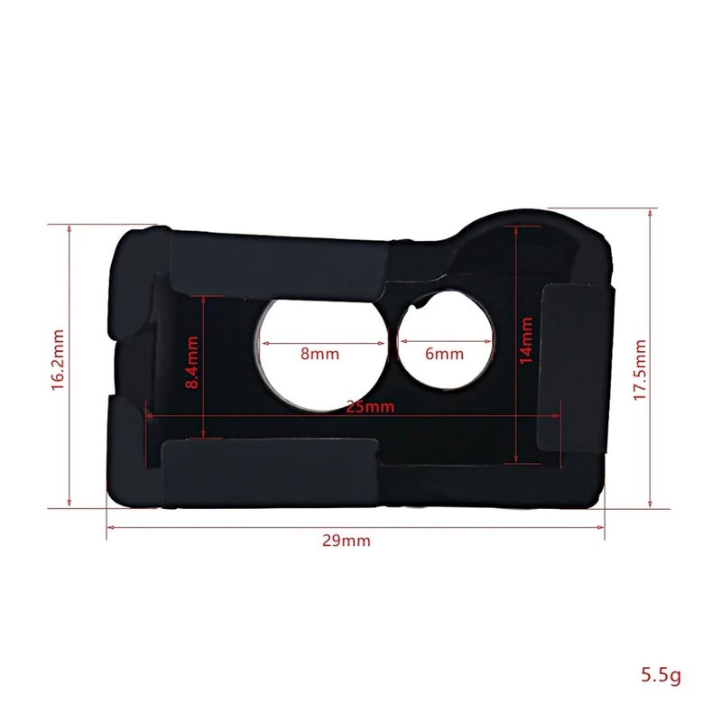 Black Heated Block Aluminum Heater Silicon Case Cover For 3D Printer Hot End - Image 3