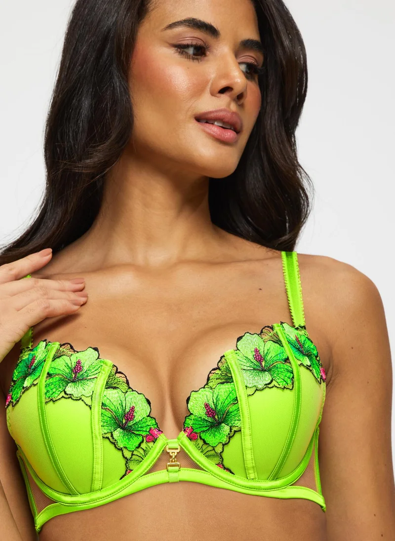 آن سمرز حمالة صدر آن سمرز مبطنة بتصميم قفص وزهرة الكركديه