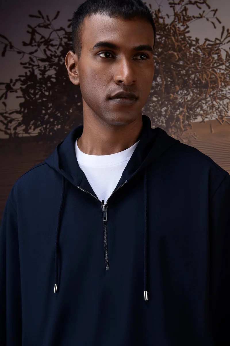 Genes Lecoanet Hemant هودي بسحاب نصي من البولي فسكوز ليكرا كحلي